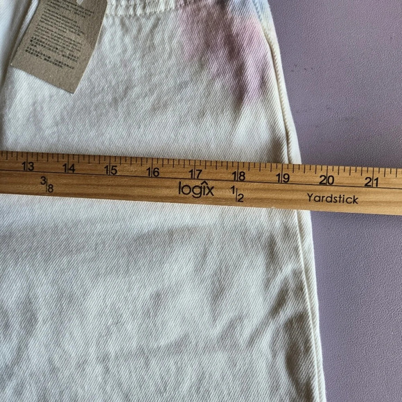 Levi’s White Tie Dye 501 Original Button Fly Jeans 28x30 Y2K Festival Grunge 90s - Picture 9 of 11